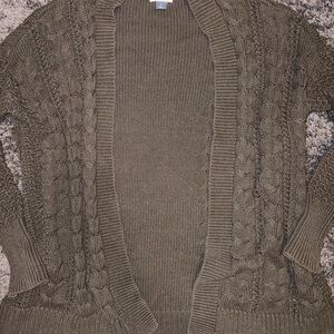 Old Navy Women's Cable Knit Cardigan - Brown